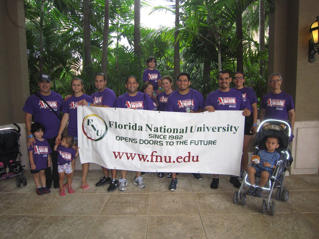 Florida National University at the Hemophilia Walk