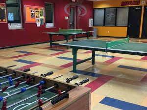 bucky dent park indoor game room in recreation building