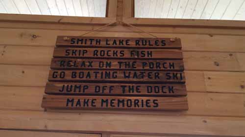 House rules at Smith Lake