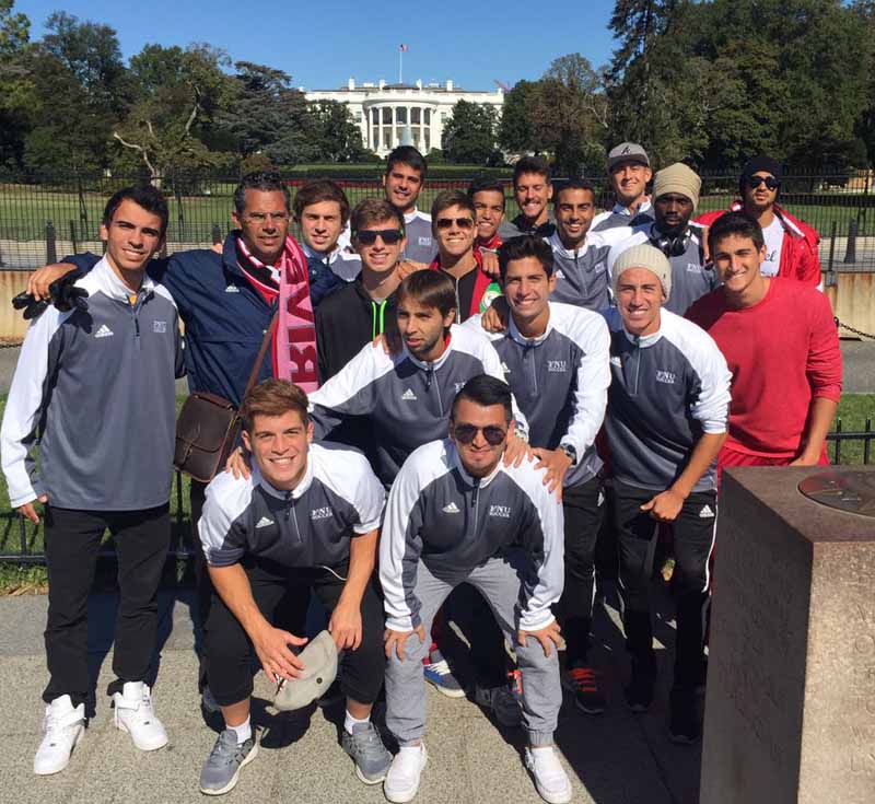 Men's Soccer players at White House