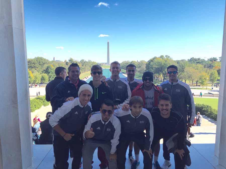 Men's Soccer players at Lincoln Memorial