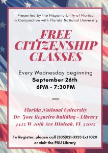 Citizenship classes flyer
