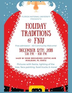 Holiday Traditions @ FNU Flyer