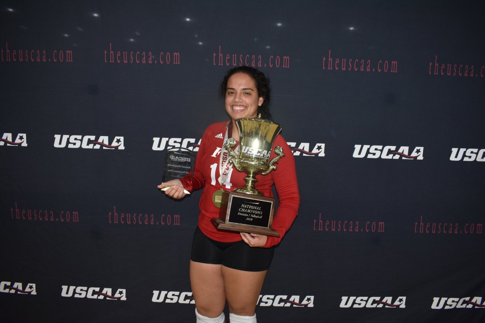Gabriela Hernandez Volleyball player with the awards received