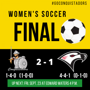 FNU Women's Soccer Final Results Graphic (09-20-22)