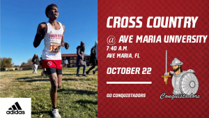 FNU Cross Country Graphic for Ave Maria Invitational.