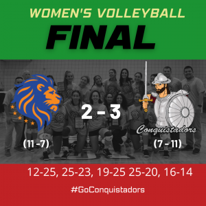 FNU Volleyball Final Results Graphic (10-28-22)