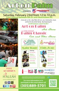 Art on Palm and 2nd Annual Car and Bike Show - Florida National University