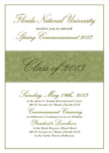 Commencement Ceremony Invitation