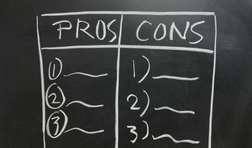 Pros and Cons table