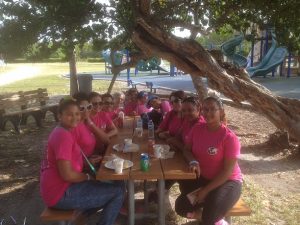 cystic fibrosis walk FNU picnic table 