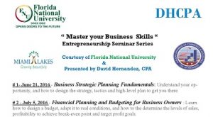 "Master Your Business Skills" Entrepreneurship Seminar Series