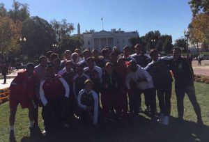 Men's Soccer Team at the White House Lawn