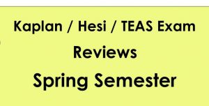 Florida National University Tutoring Schedule Spring A for the Kaplan, Hesi and TEAS exams