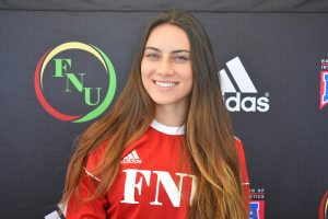 FNU Women's soccer player Iman Ali Dib