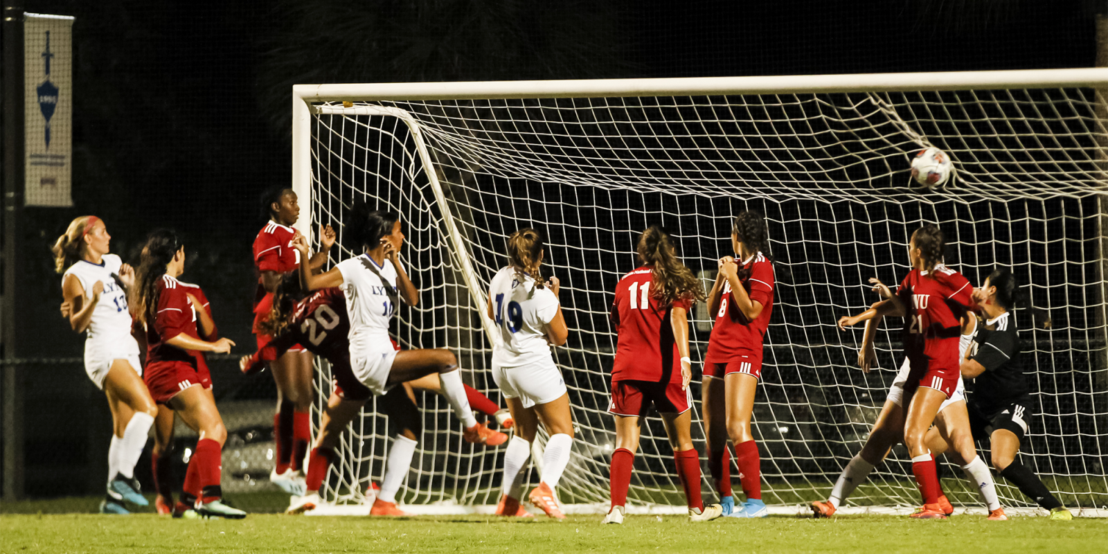 FNU women's soccer player against Lynn University