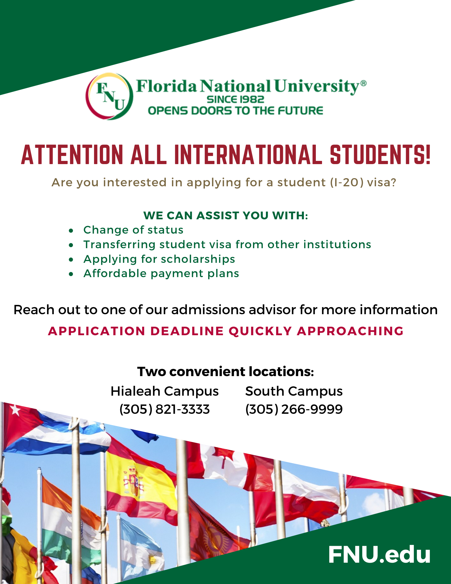 International Students Florida National University