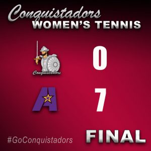 Women's Tennis Results Graphic - 3/20/21
