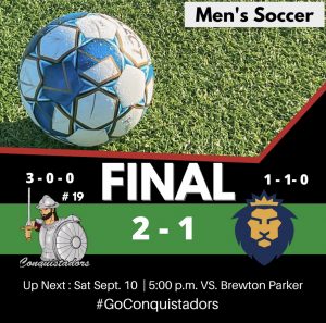 FNU Men's Soccer Final Results Graphic (08-31-22)