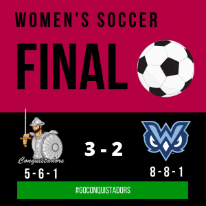 FNU Women's Soccer Final Results Graphic (11-12-22)