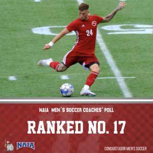 Week two of the NAIA Coaches’ Poll has FNU men’s soccer at No. 17.