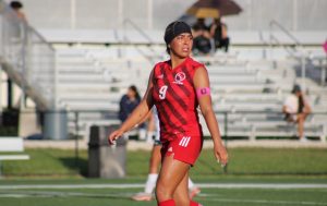 FNU women's soccer player Hucely Hernandez.