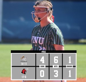 FNU nabs second win over a ranked opponent graphic.