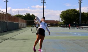 FNU tennis player Karyna Krykunenko.
